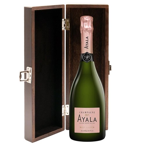 Ayala Rose Majeur Champagne 75cl in Elm Wood Gift Box